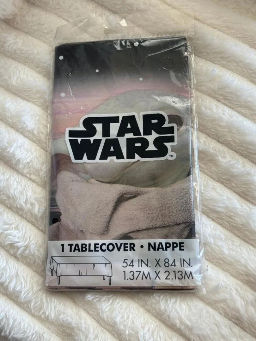 STAR WARS Party Birthday Plates Napkins Table cover Mandalorian Grogu